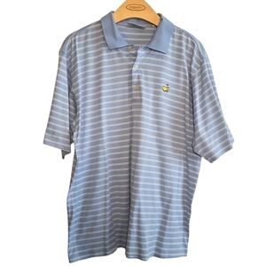 Masters Augusta National Golf Shop Men's Striped Polo Shirt Sz L